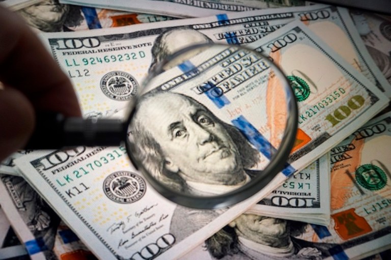 Foto de notas de dólar americano