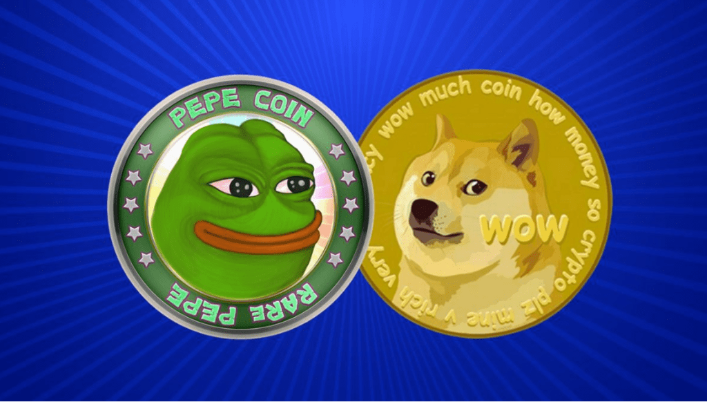 Dogecoin (DOGE) e Pepe (PEPE) acumulam ganhos de +100% em 1 semana, mas moeda indicada por especialista disparou 730% em 4 dias; confira
