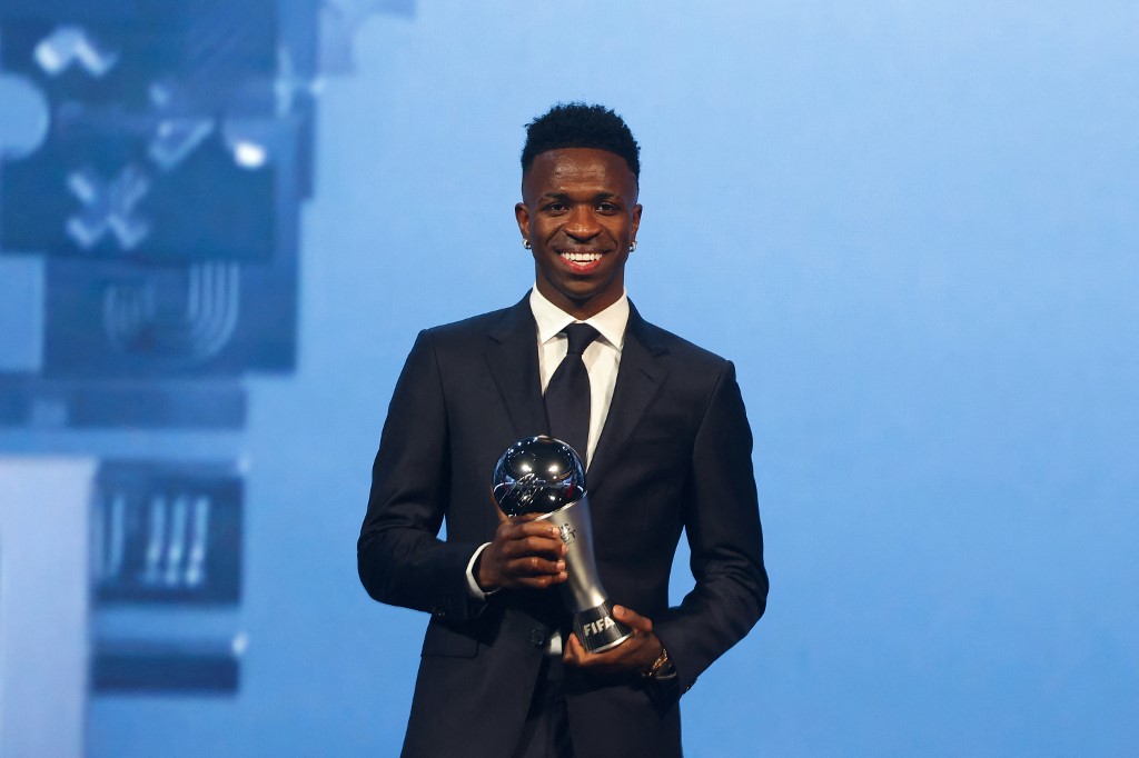 Vini Jr. é eleito o melhor jogador do mundo pela Fifa