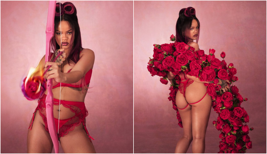 Rihanna lança nova coleção de lingerie para o Dia dos Namorados americano