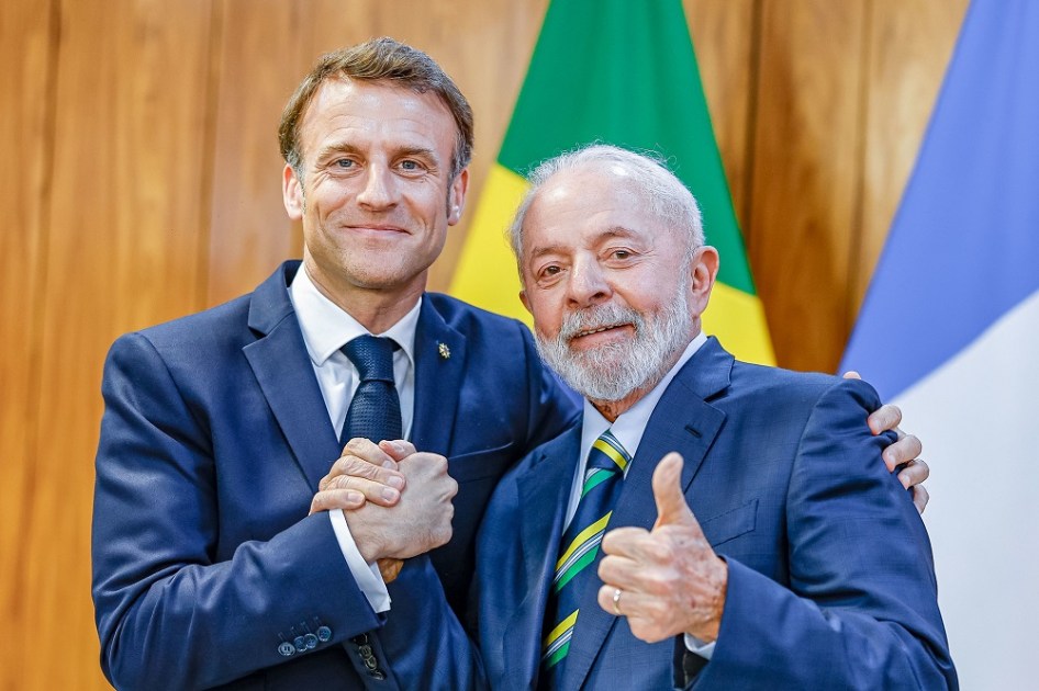 Luiz Inácio Lula da Silva, durante reunião bilateral com o Presidente da República Francesa, Emmanuel Macron, no Palácio do Planalto, em março de 2024