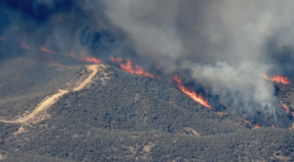 Novo incêndio florestal provoca ordens de evacuação na região de Los Angeles