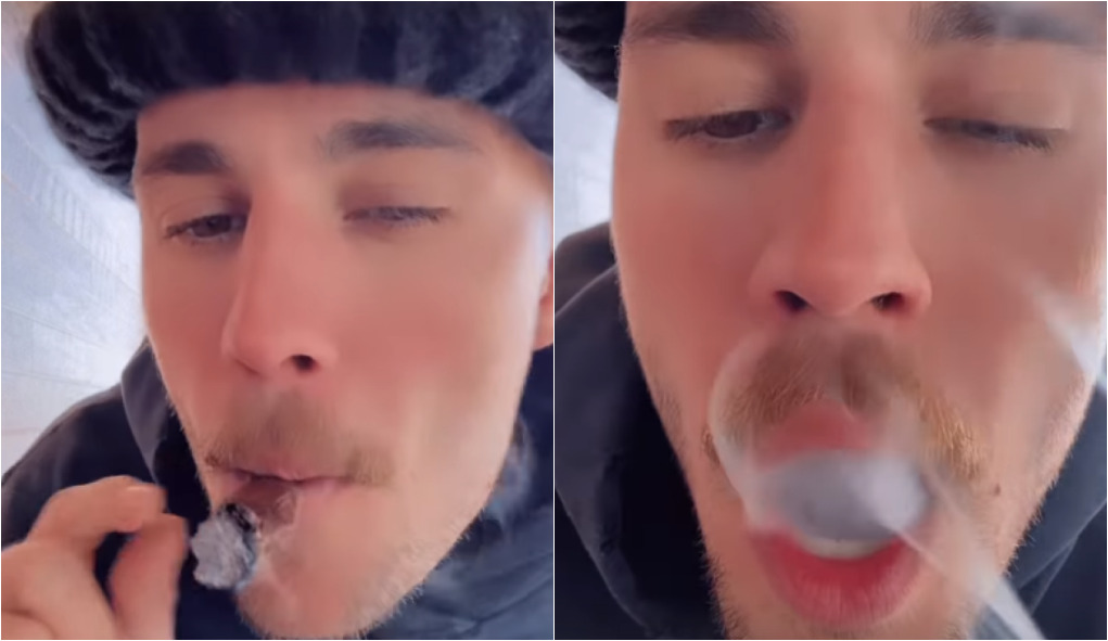 Justin Bieber posta vídeo fumando cigarro ‘suspeito’ em meio a boatos de uso de drogas