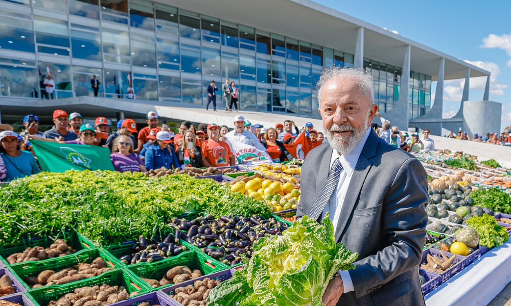 Presidente da República, Luiz Inácio Lula da Silva, durante o lançamento do Plano Safra da Agricultura Familiar 2024/2025, na Praça dos Três Poderes. Brasília - DF.