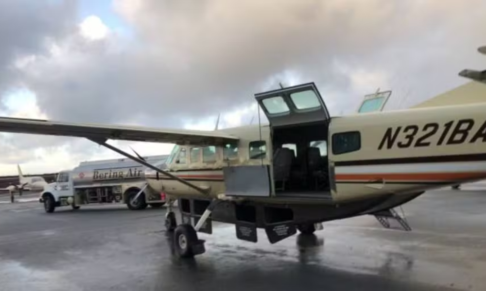 Modelo do avião da Bering Air Caravan, que desapareceu no Alasc