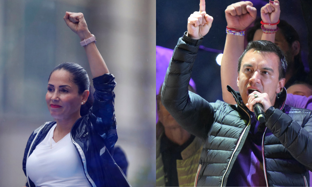 Luisa González e Daniel Noboa
