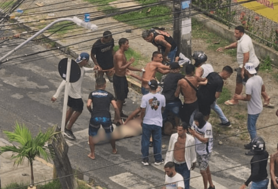 Torcedores do Santa Cruz agridem integrante de uma organizada do Sport