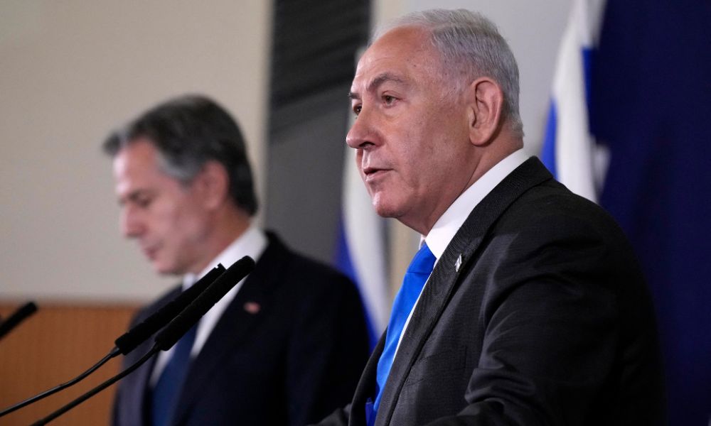 benjamin-netanyahu-anthony-blinken-Jacquelyn Martin-POOL-AFP