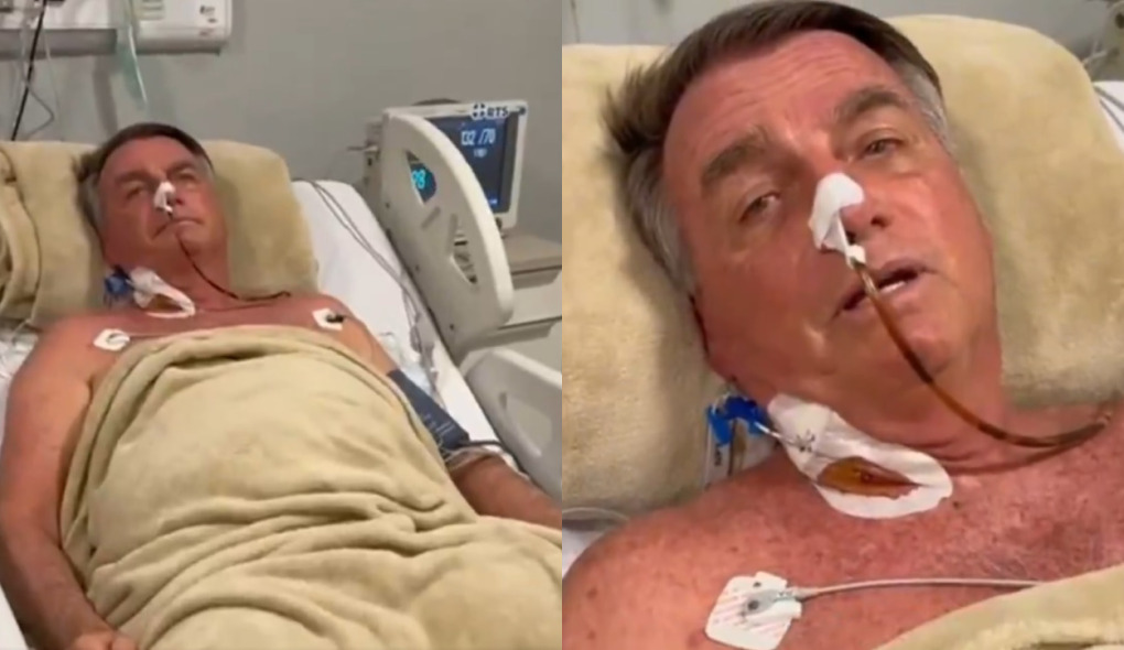 Bolsonaro no hospital em Natal