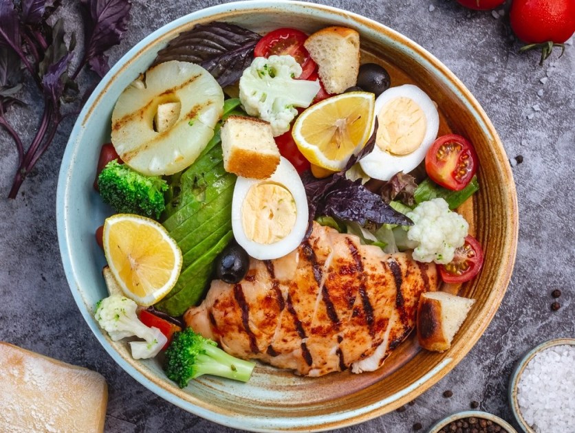 Prato para dieta low-carb