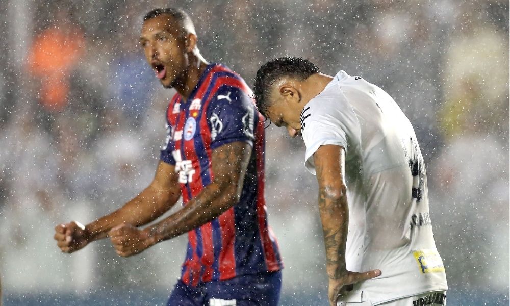 Santos cede empate no fim para o Bahia e segue sem vencer no Brasileiro