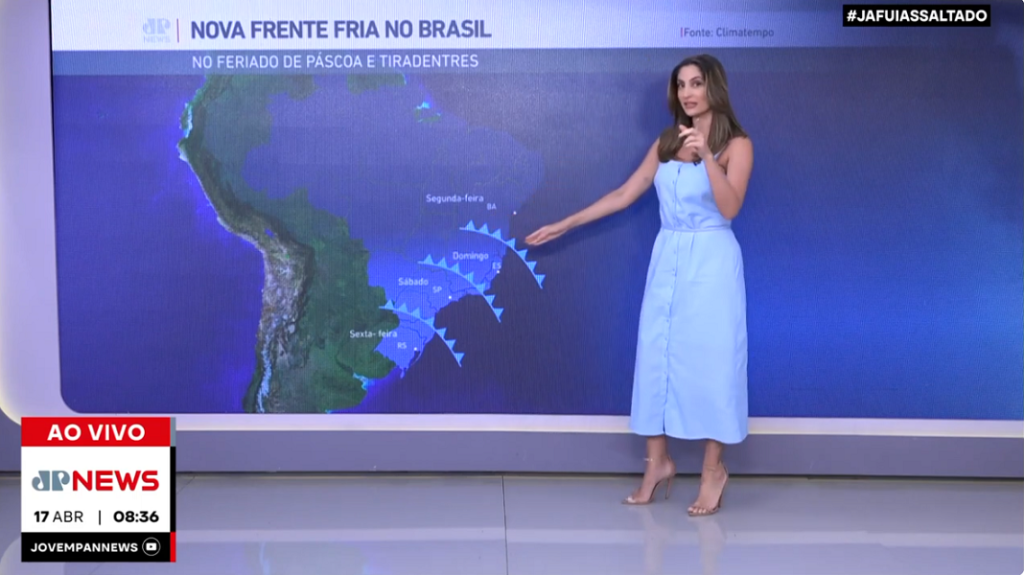Frente fria atinge Brasil durante feriado de Páscoa