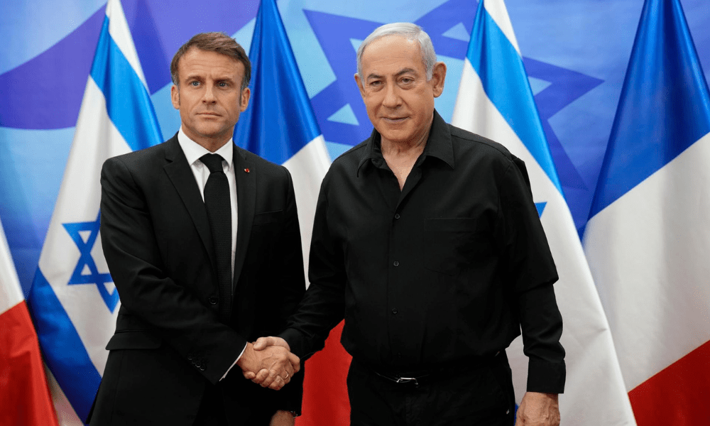 Macron e Benjamin Netanyahu