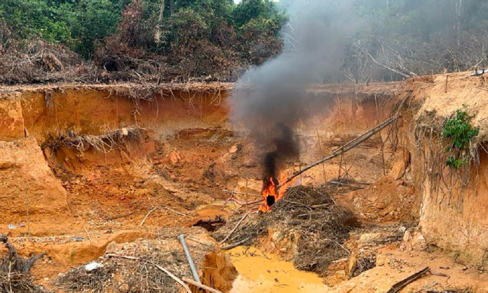 Garimpo ilegal destrói área equivalente a seis mil campos de futebol na Amazônia