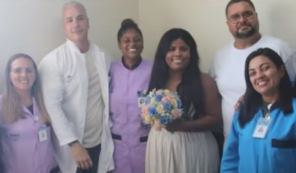 Noiva é hospitalizada e casamento é celebrado dentro de hospital no Rio de Janeiro