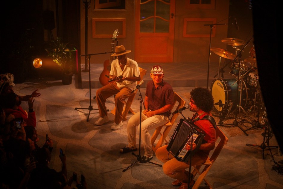 A Casa Natura Musical foi palco do show de abertura da turnê Dominguinho, projeto que une Jotapê, João Gomes e Mestrinho