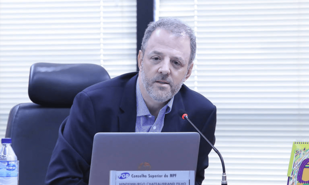 O vice-procurador-geral da República, Hindenburgo Chateaubriand, durante sessão do Conselho Superior do MPF