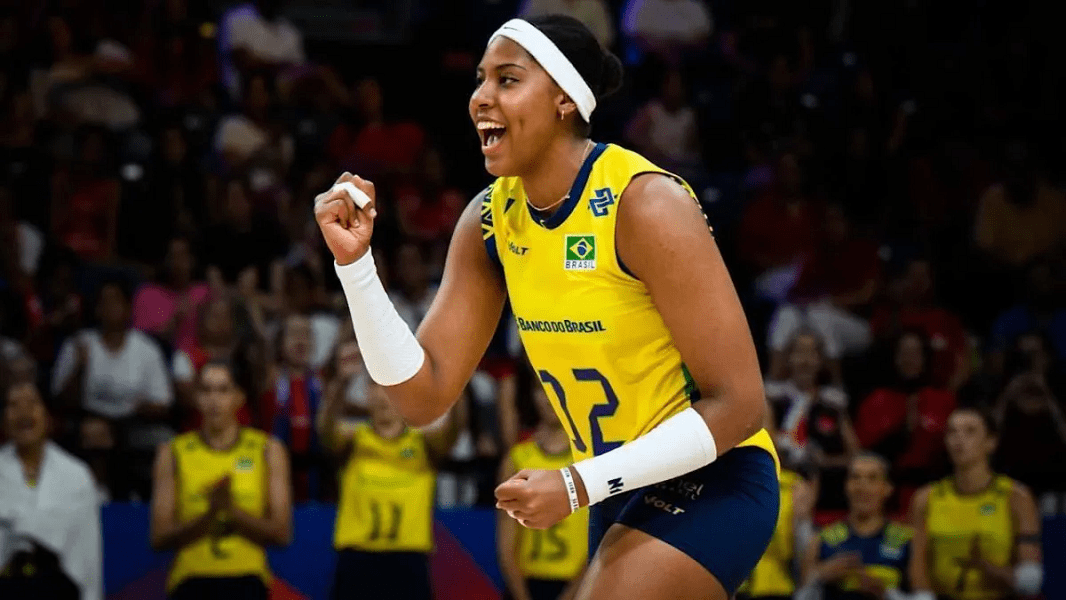 Ponteira Ana Cristina da Seleção brasileira feminina de vôlei