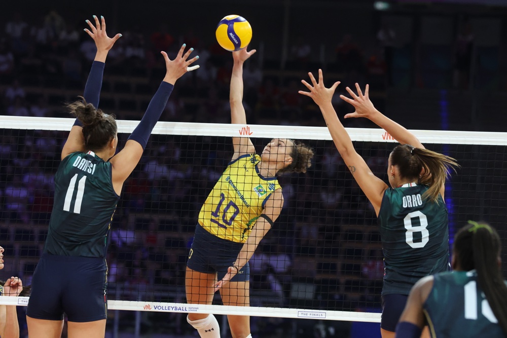 Saiba quando será a semifinal da VNL feminina entre Brasil e Itália