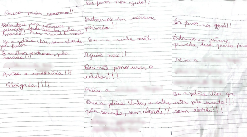 Mãe e filha são resgatadas de cárcere privado no PR após vizinho encontrar bilhetes de socorro