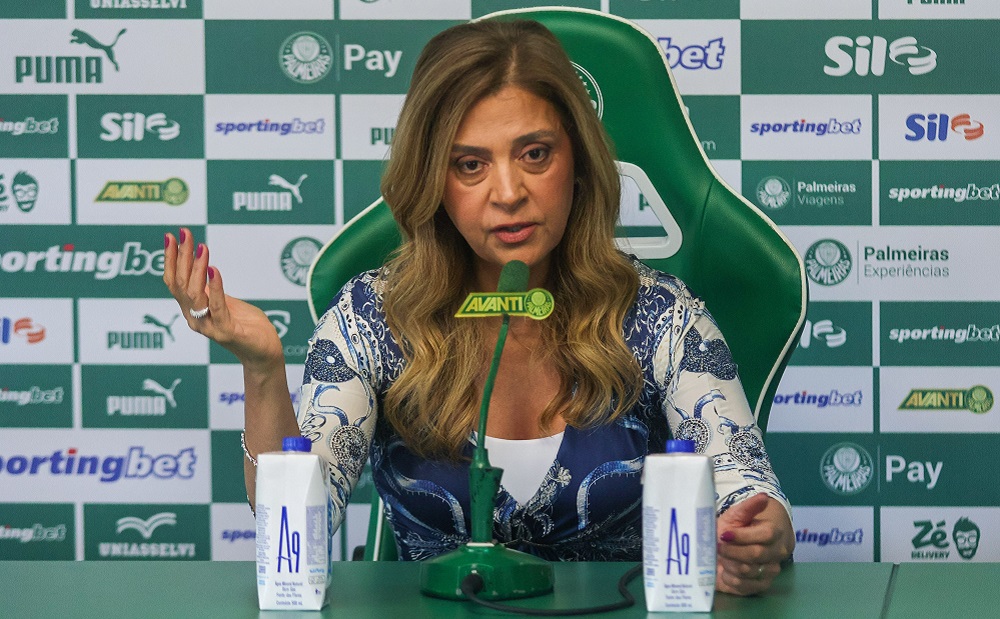 Leila diz que Palmeiras não busca mais reforços e se mostra otimista com renovação de Abel