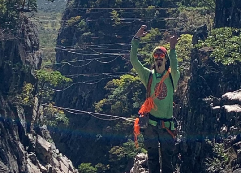 Gustavo Rodrigues Guimarães praticava highline, modalidade esportiva que envolve se equilibrar em uma fita suspensa
