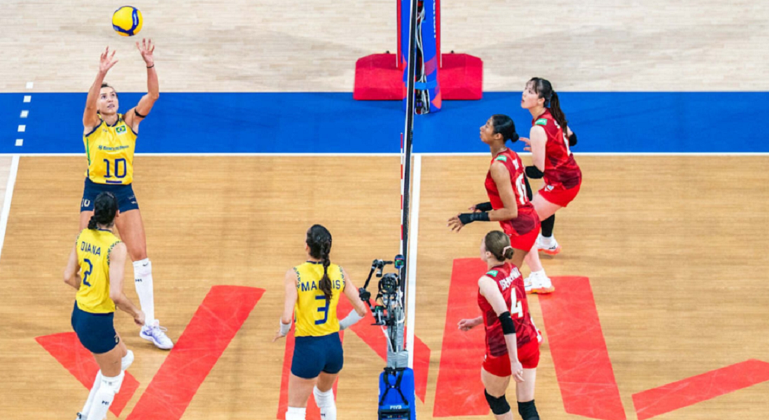 Brasil x Japão - Semifinal Feminina- Liga das Nações, na Polonia