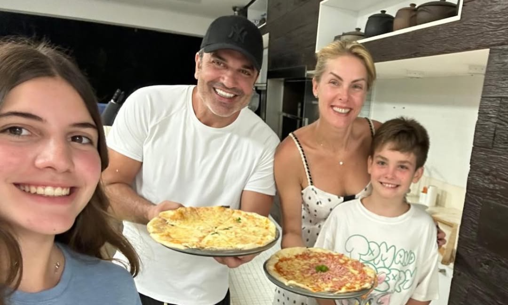 Ana Hickmann presta homenagem a Edu Guedes: ‘Pai é quem cuida’