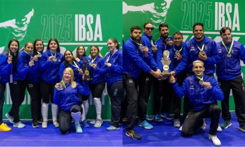 Dobradinha brasileira: Goalball conquista título da Copa América no feminino e masculino