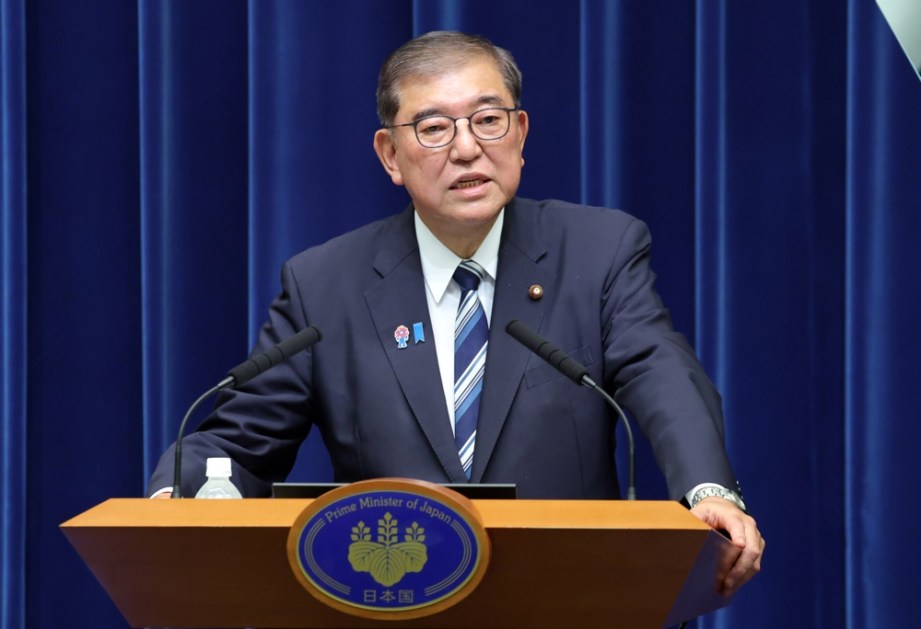 O primeiro-ministro japonês, Shigeru Ishiba, concede uma entrevista coletiva na residência oficial do primeiro-ministro em Tóquio, Japão, em 7 de setembro de 2025. Ishiba anunciou sua renúncia ao cargo. (Japão, Tóquio) EFE/EPA/JIJI PRESS JAPAN OUT APENAS PARA USO EDITORIAL/