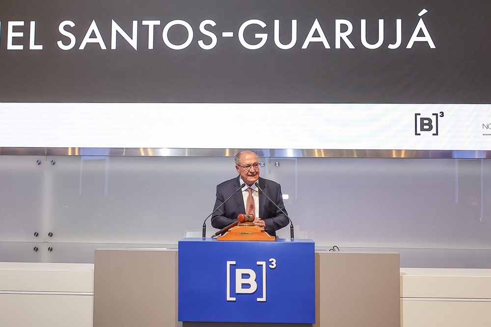 Alckmin afirma que desconto em leilão do túnel Santos-Guarujá foi baixo