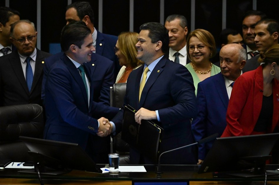 Senador Davi Alcolumbre e Deputado Hugo Motta