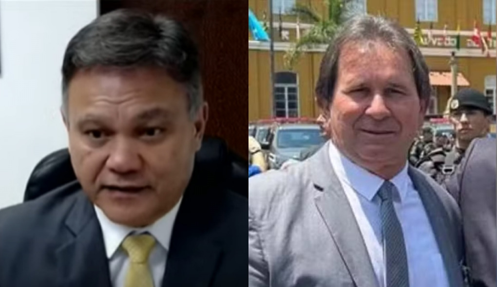 Promotor de Justiça Lincoln Gakiya e o diretor de presídios Roberto Medina