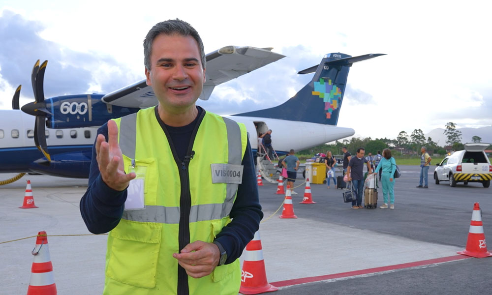 Bruno in Loco revela bastidores dos aeroportos da Motiva e histórias que salvam vidas