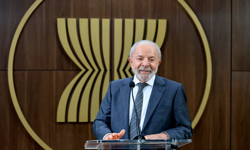 Presidente Lula, durante conversa com a imprensa, na Secretaria-Geral da Associação das Nações do Sudeste Asiático (ASEAN)