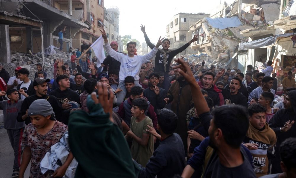 manifestação contra o hamas