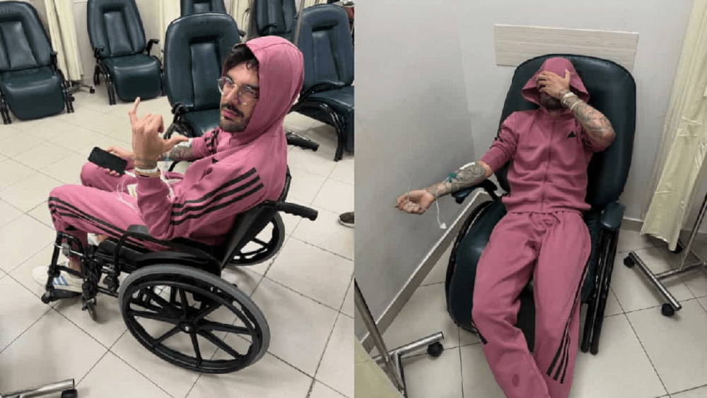 Luan Pereira dá entrada no hospital com pedras nos rins
