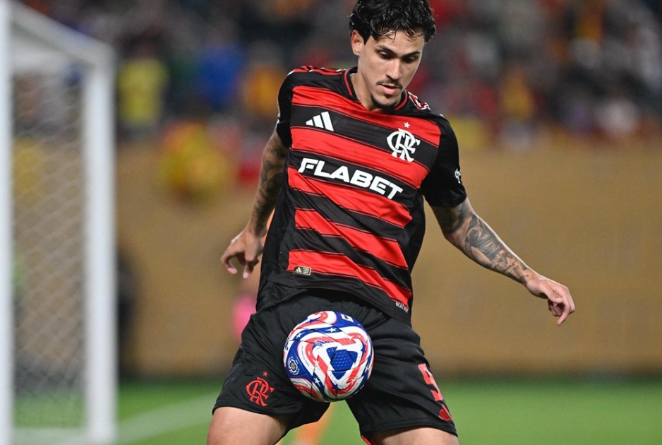 Pedro durante jogo do Mundial