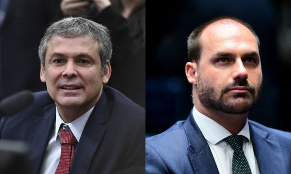 Líder do PT na Câmara dos Deputados, Lindbergh Farias, protocola recurso que contesta decisão do Conselho de Ética, que decidiu arquivar representação do PT contra Eduardo Bolsonaro