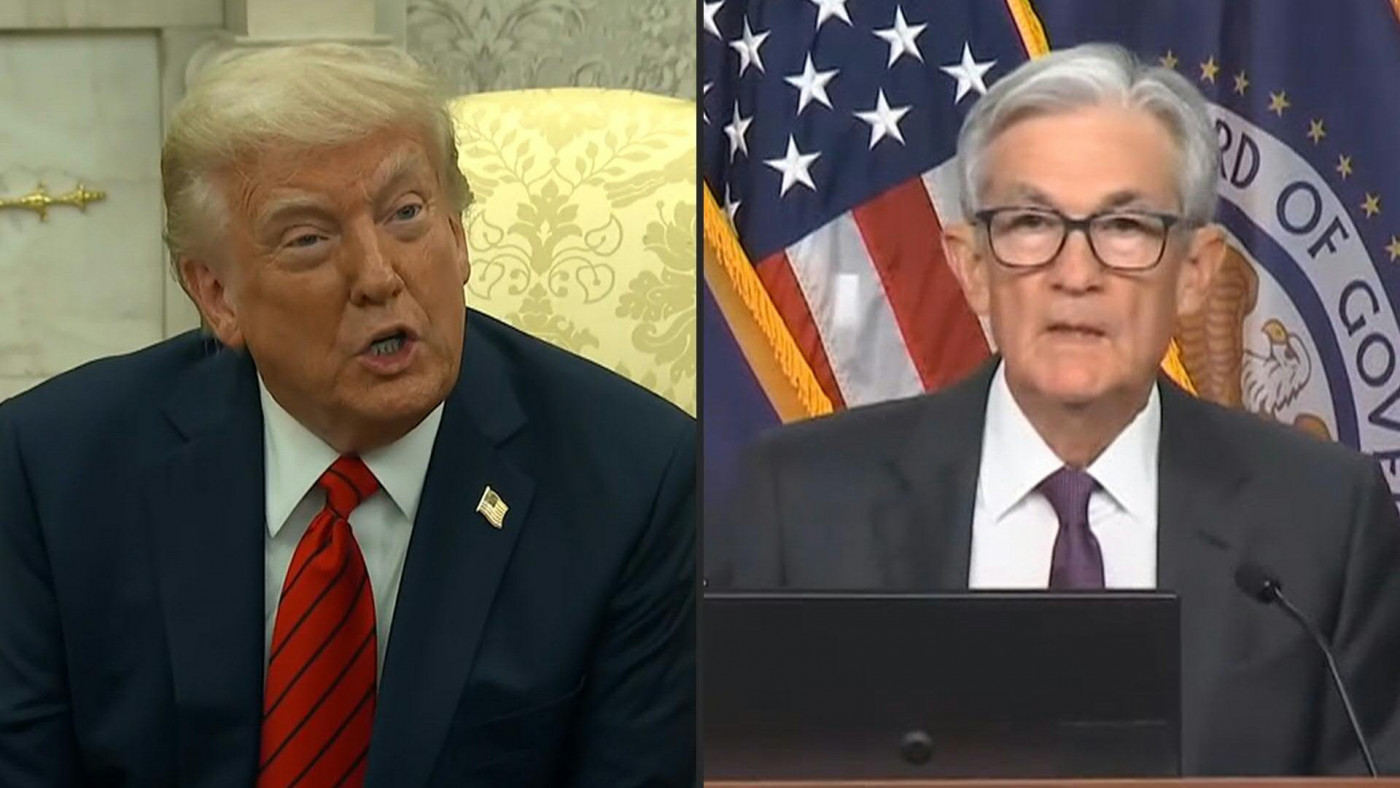 Trump volta a pedir cortes nas taxas de juros do Fed e acusa Powell de favoritismo político