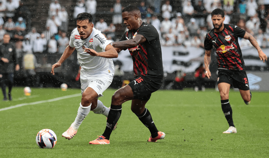 Santos e Bragantino empatam sem gols em jogo burocrático em Itaquera