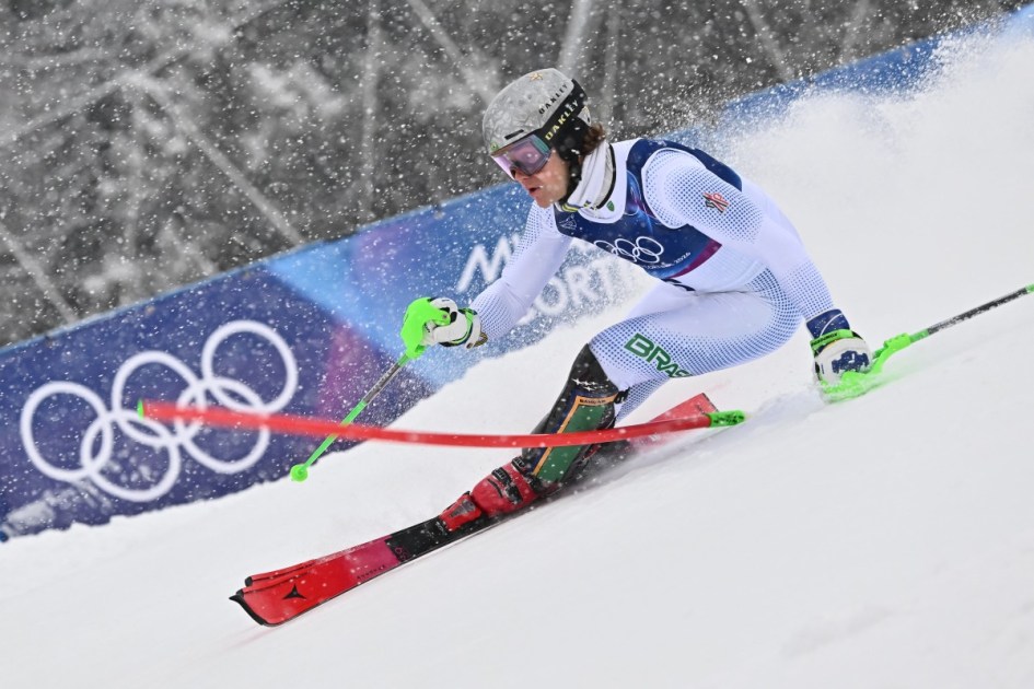 Lucas Pinheiro durante prova slalom