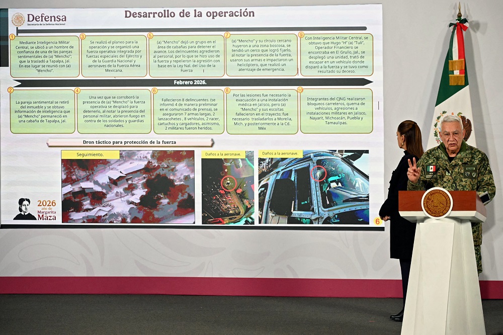 ‘El Mencho’: 57 pessoas morreram na operação contra o narcotraficante, diz governo