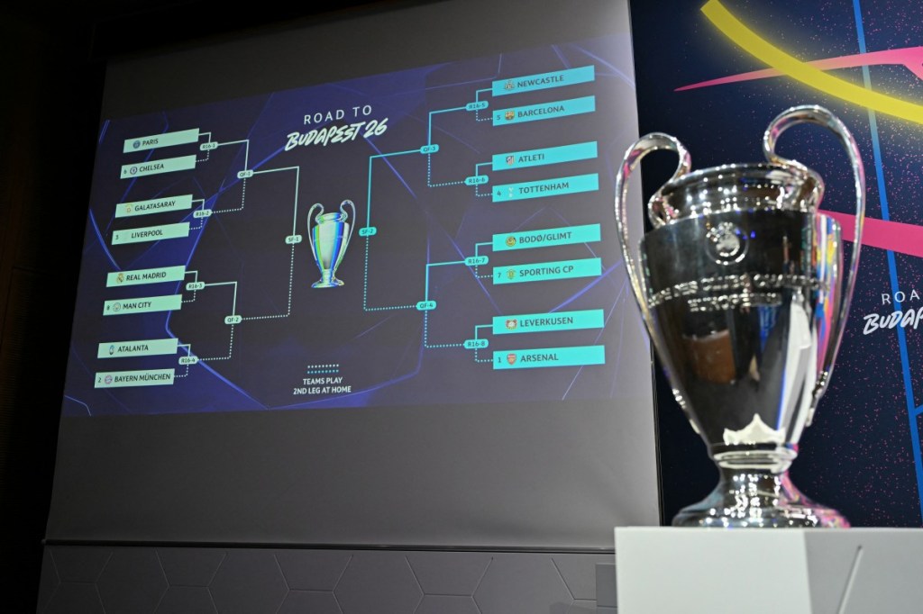 Sorteio da Champions: Real Madrid enfrenta City; PSG sorteado contra Chelsea