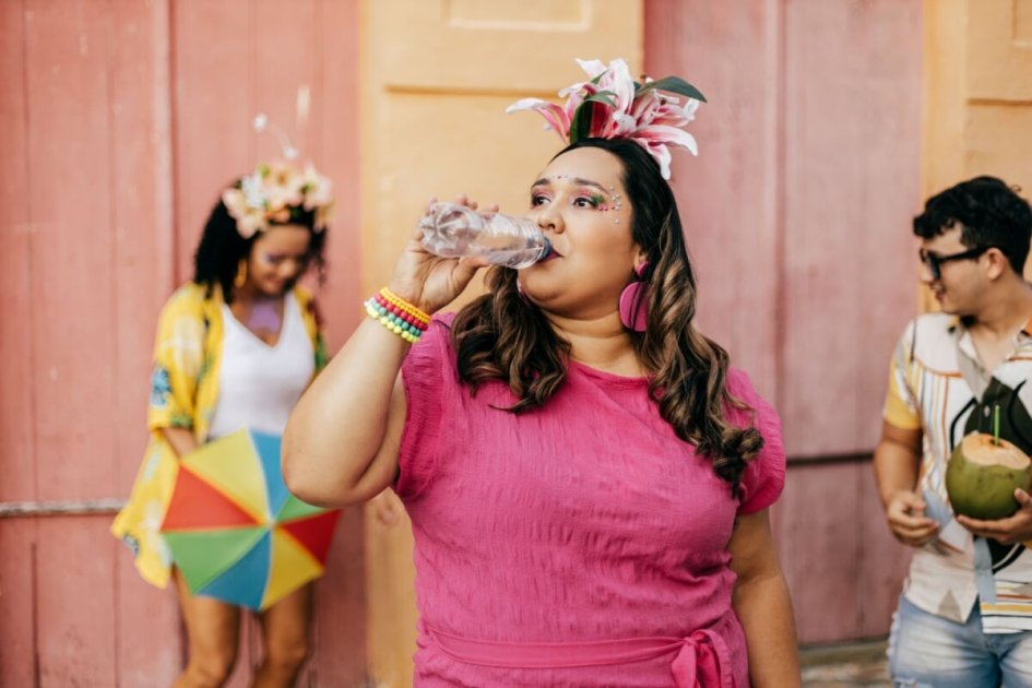 Hidratação no carnaval