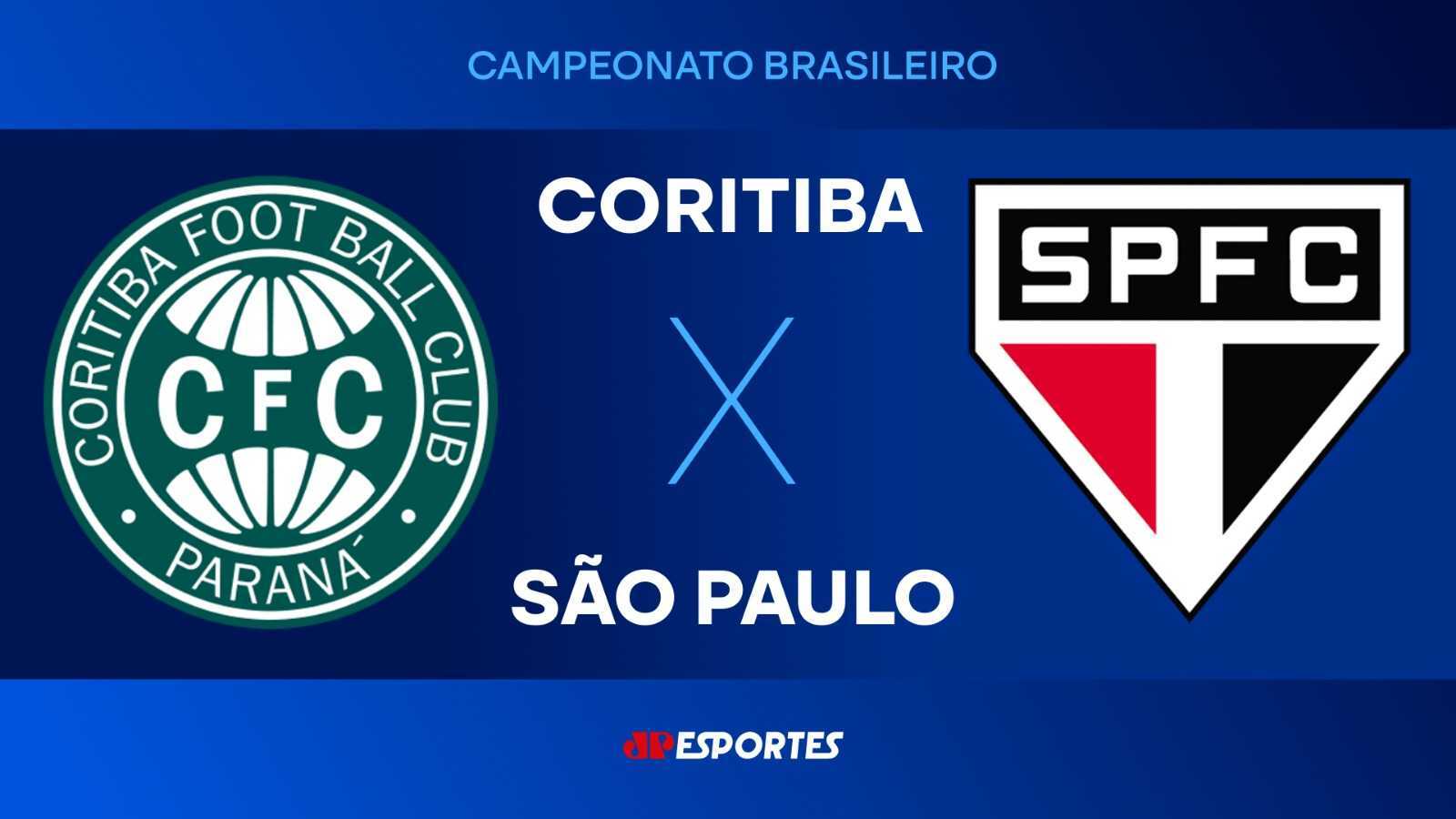 Coritiba x São Paulo: confira a transmissão da Jovem Pan ao vivo