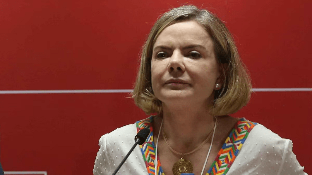 A presidente do PT, Gleisi Hoffmann
