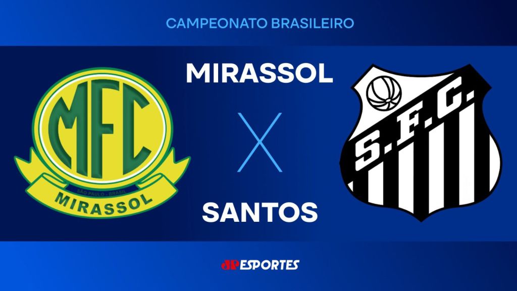Mirassol x Santos: assista ao vivo a transmissão da Jovem Pan