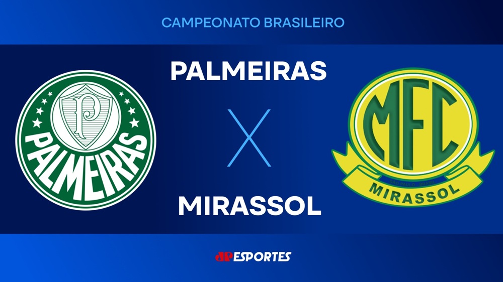 Palmeiras x Mirassol: confira a transmissão da Jovem Pan ao vivo