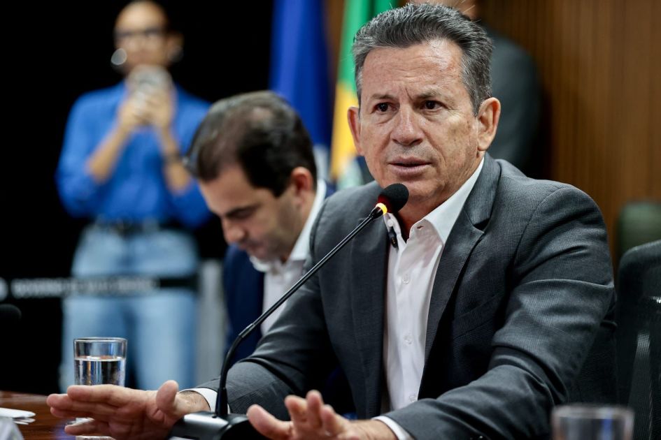 O governador de Mato Grosso, Mauro Mendes